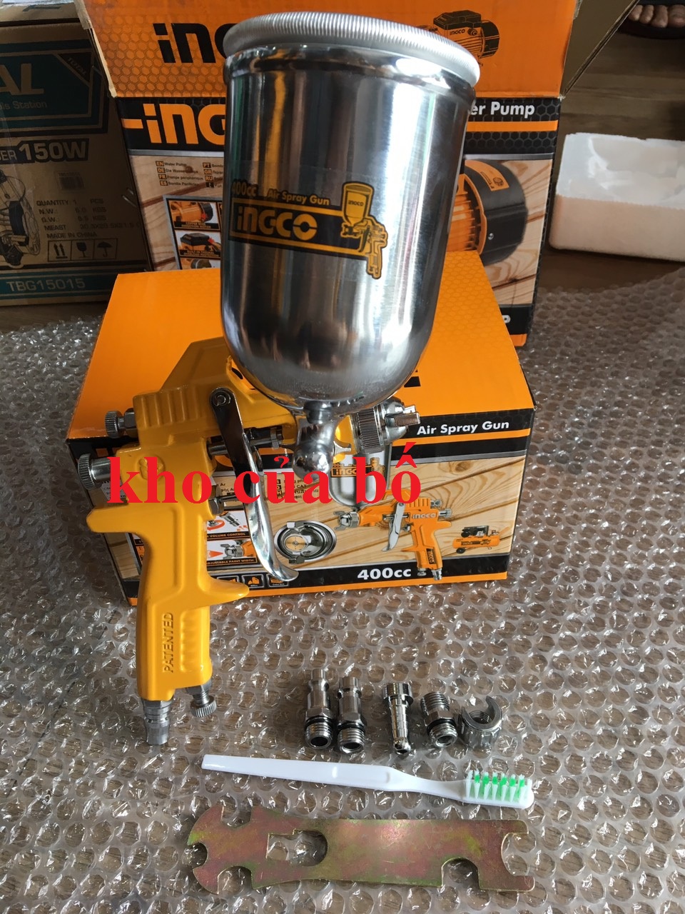 Súng phun sơn ingco asg4042( có thể điều chỉnh gió)