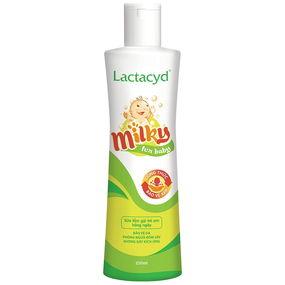 Sữa tắm gội cho bé Lactacyd Milky