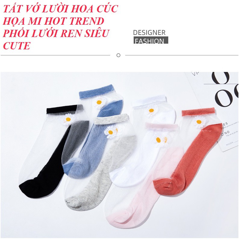 [HCM][Tất Nữ Cổ Ngắn] 5 Đôi Vớ Nữ Cổ Ngắn Style Hàn Quốc