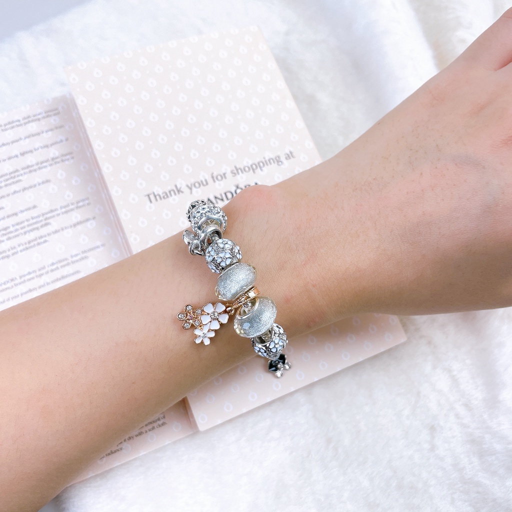 Vòng charm Pandora Cherry Blossoms Pendant Charm Bracelets