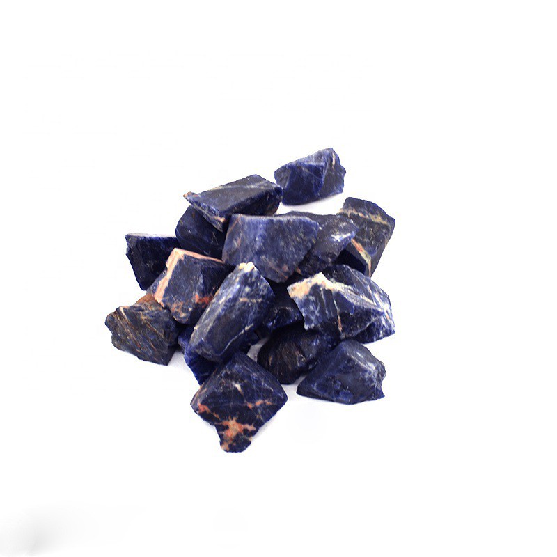 Đá thô thanh tẩy Sodalite chơi tarot E12, phong thủy