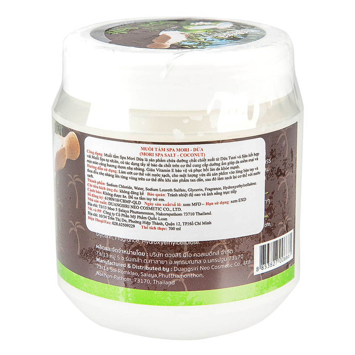 Muối tắm spa Mori Salt dừa