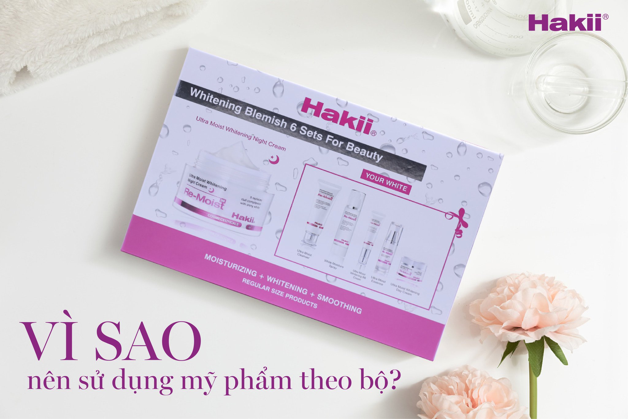 Bộ Mỹ Phẩm Hakii Chăm Sóc Da
