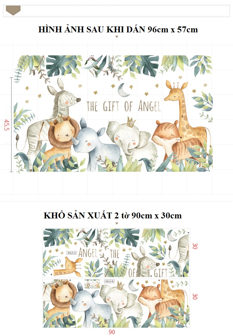 Decal dán tường Khu vườn bình yên - T11-kiddecals