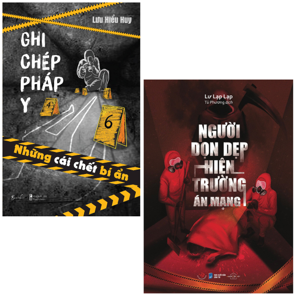 Fahasa - combo sách hay sách ghi chép pháp y + người dọn dẹp hiện trường án mạng