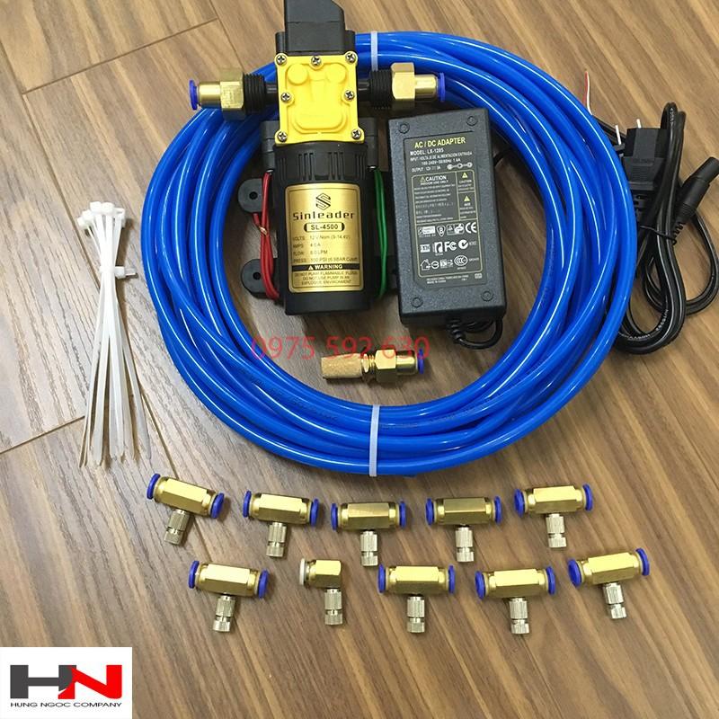 Bộ phun sương 10 vòi máy 12v