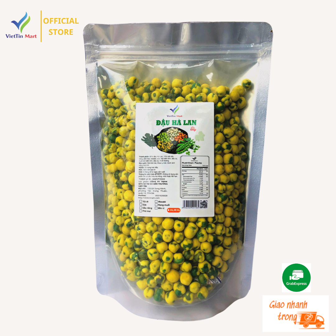 Đậu hà lan sầu riêng Viettin Mart 500G