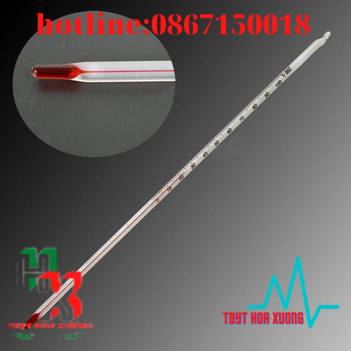 (Com Bo 10 Cái)Nhiệt Kế Đo Nước 0-100 độ C, Dài 20cm