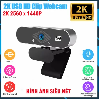 Webcam Máy Tính, Laptop Có Mic FHD 2K 1440P/1080P/720P/480P, Hỗ trợ Học Online Qua ZOOM, Gọi Video Hình Ảnh Sắc nét