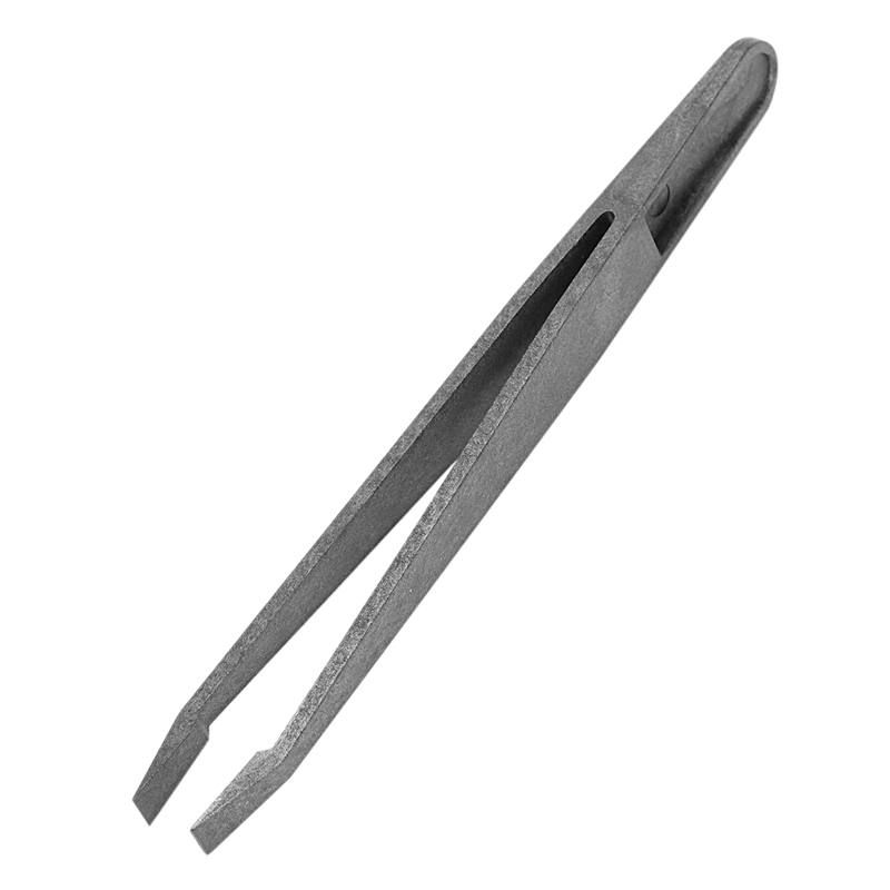 6PCS Precision Tweezer Set Plastic Anti Static Tool Kit Size 1/2/3/5/6/8 each one(Black)