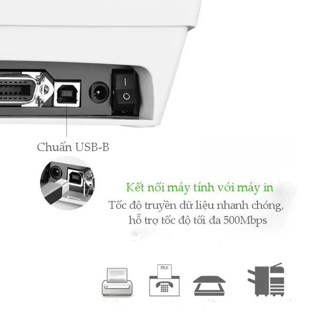 Cáp máy in USB2.0 UGREEN US104 | Tốc độ truyền 500Mbps | Vật liệu cao cấp | Bảo hành 18 tháng