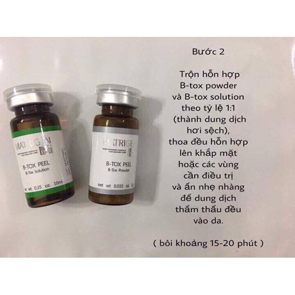 [HCM]Liệu Trình Thay Da Sinh Học B-TOX PEEL (nửa set)
