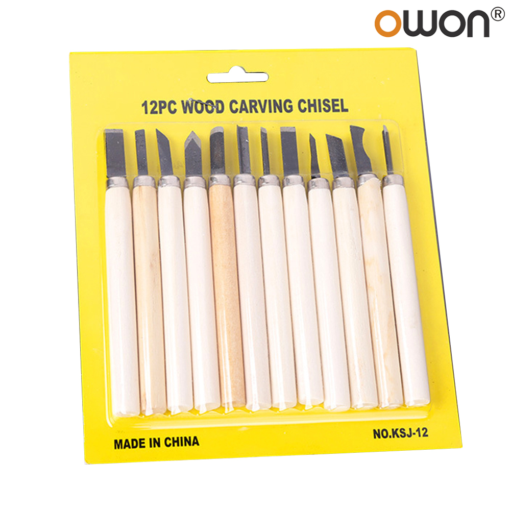 5/6/8/10/12Pcs Wood Carving Chisel Sculpting Knife Gouges Woodworking Tools Set