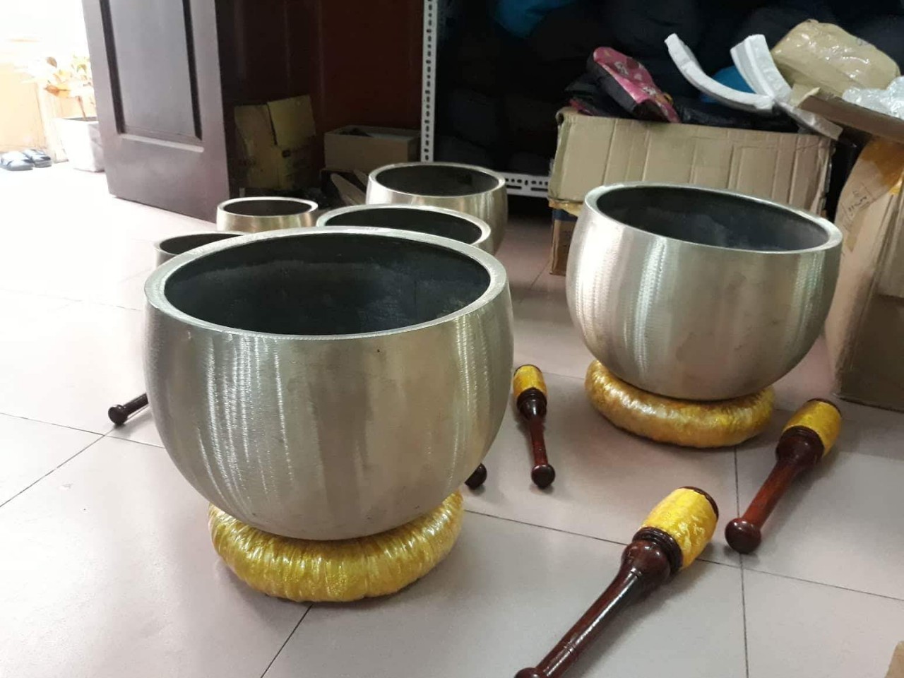 Chuông đồng phôi 3 tay (Đk=20cm)