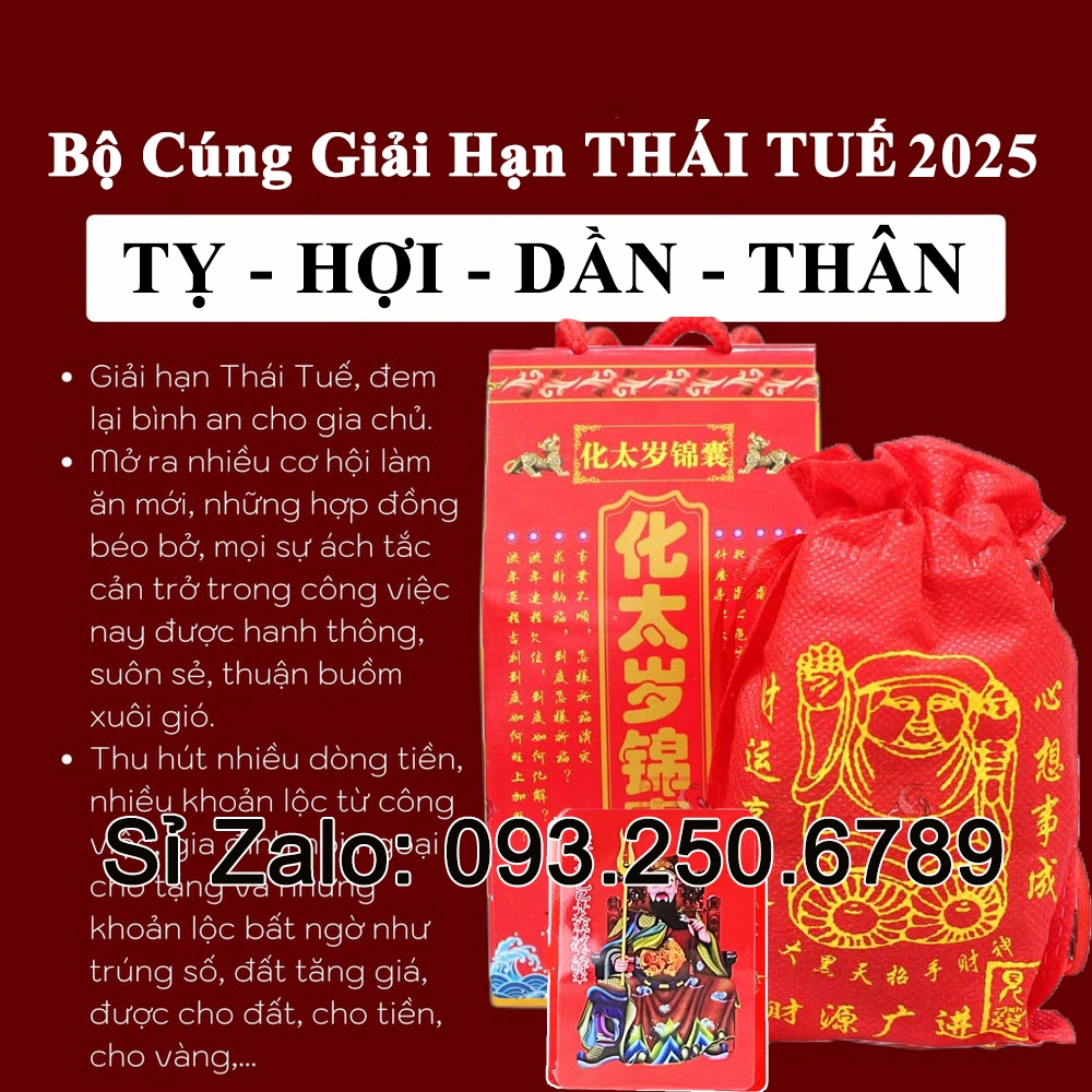 [HÓT 2025] BỘ CÚNG THÁI TUẾ 2025 (có kèm hướng dẫn)
