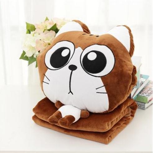 Chăn gối văn phòng hình mèo 3 in 1