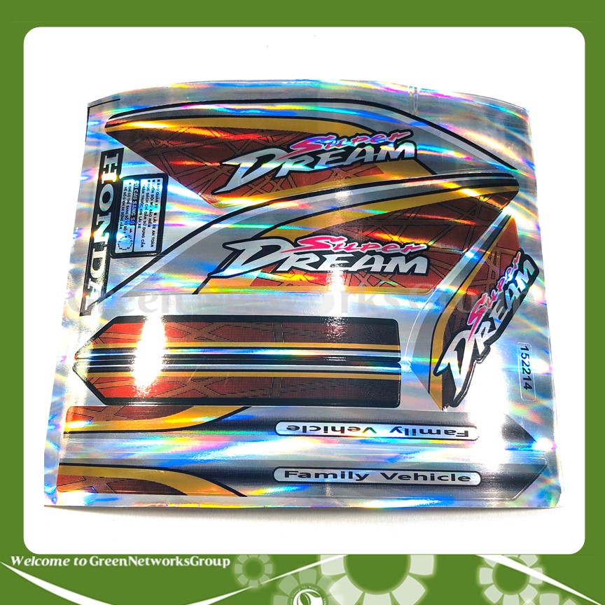 Tem dán xe máy decal Crom Super Dream Greennetworks