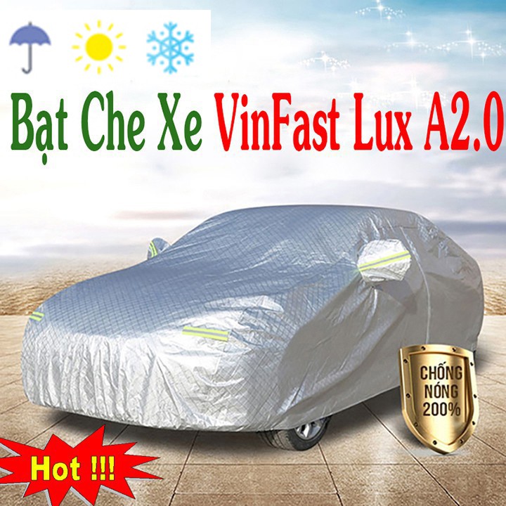 Bạt phủ xe oto vinfast lux a2.0 cao cấp 3 lớp