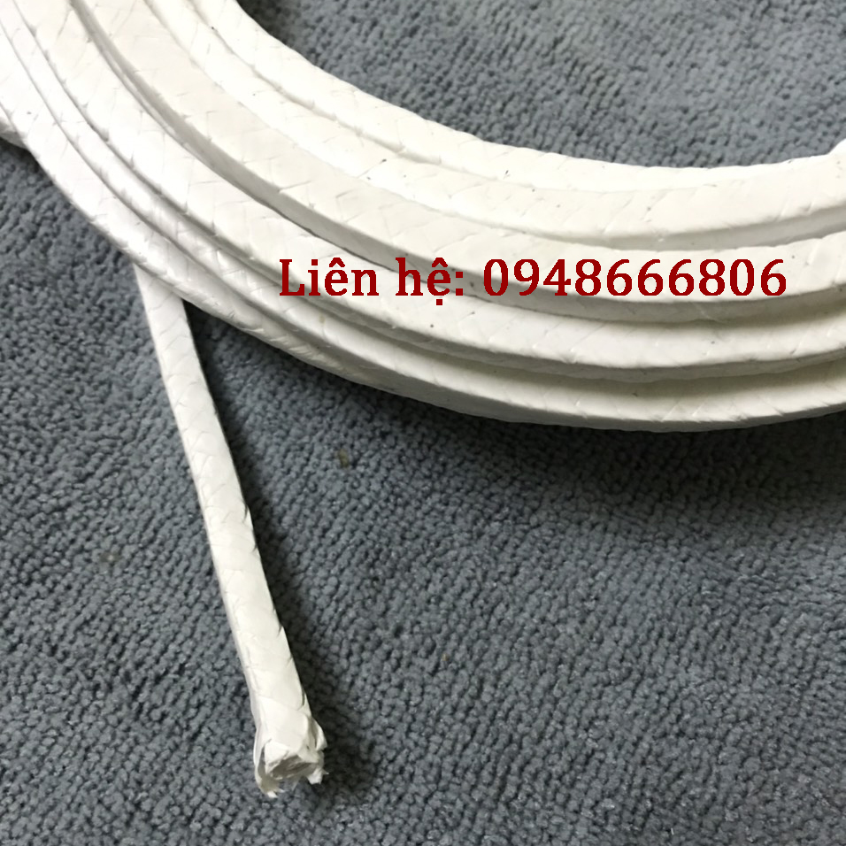 DÂY TEFLON (DÂY, SỢI TẾT CHÈN TEFLON) kích thước vuông 6x6
