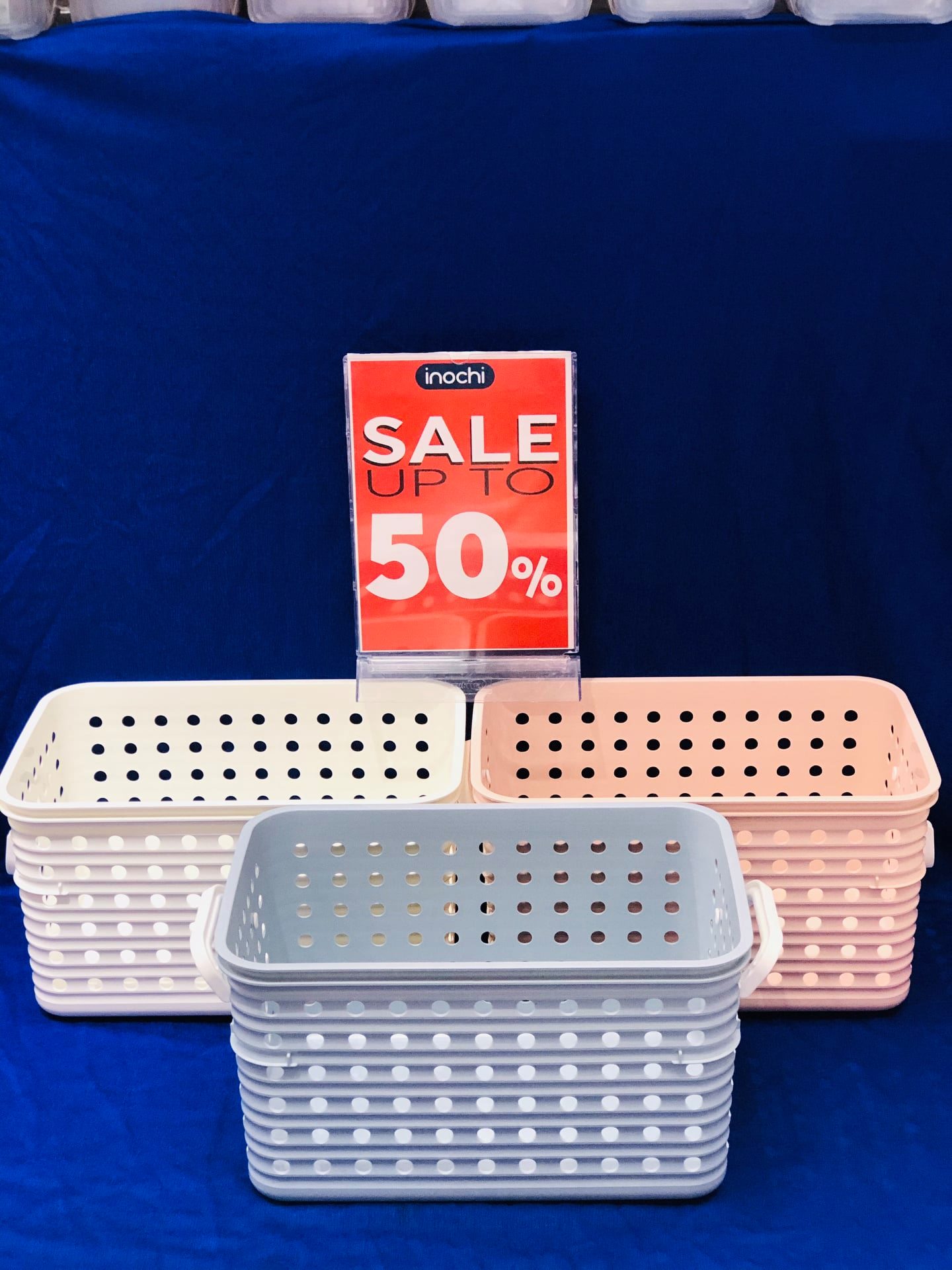 Giỏ xách quai bên - giỏ đựng đồ inochi cho mẹ và bé chất liệu nhựa nguyên sinh cao cấp phủ Ag+ kháng khuẩn, chịu sức nặng lớn