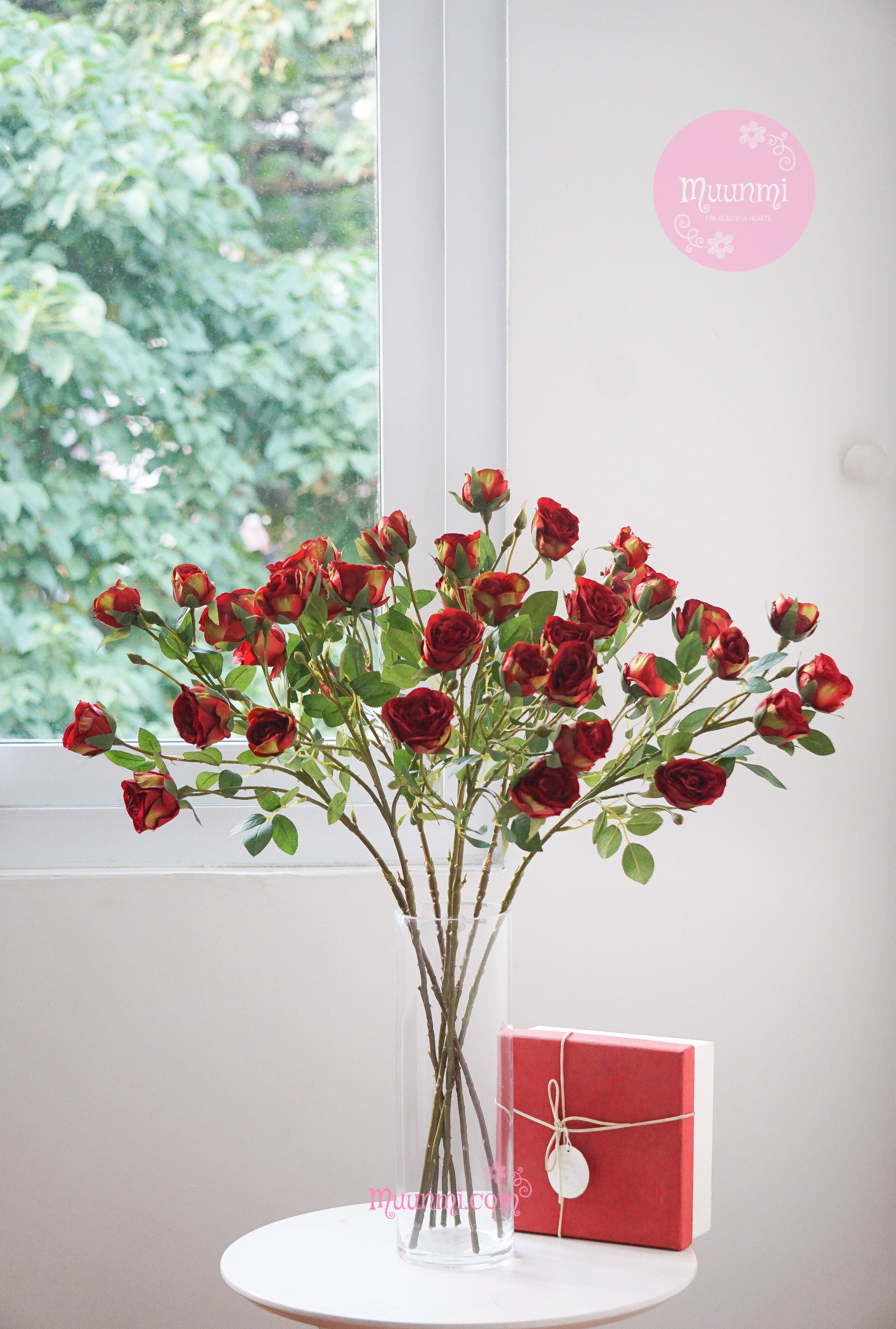 Hoa lụa 🌸 | Hoa Hồng Trăng đẹp nhẹ nhàng rất yêu