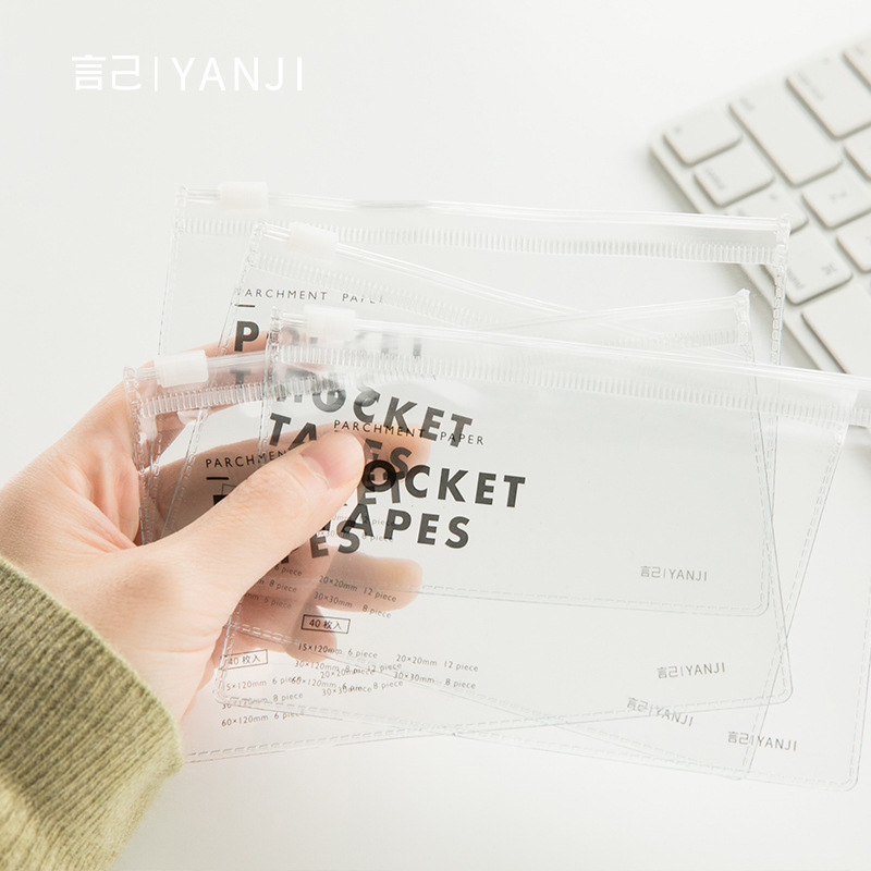 Bộ 40 Sticker Dán Trang Trí DIY Có Túi Đựng