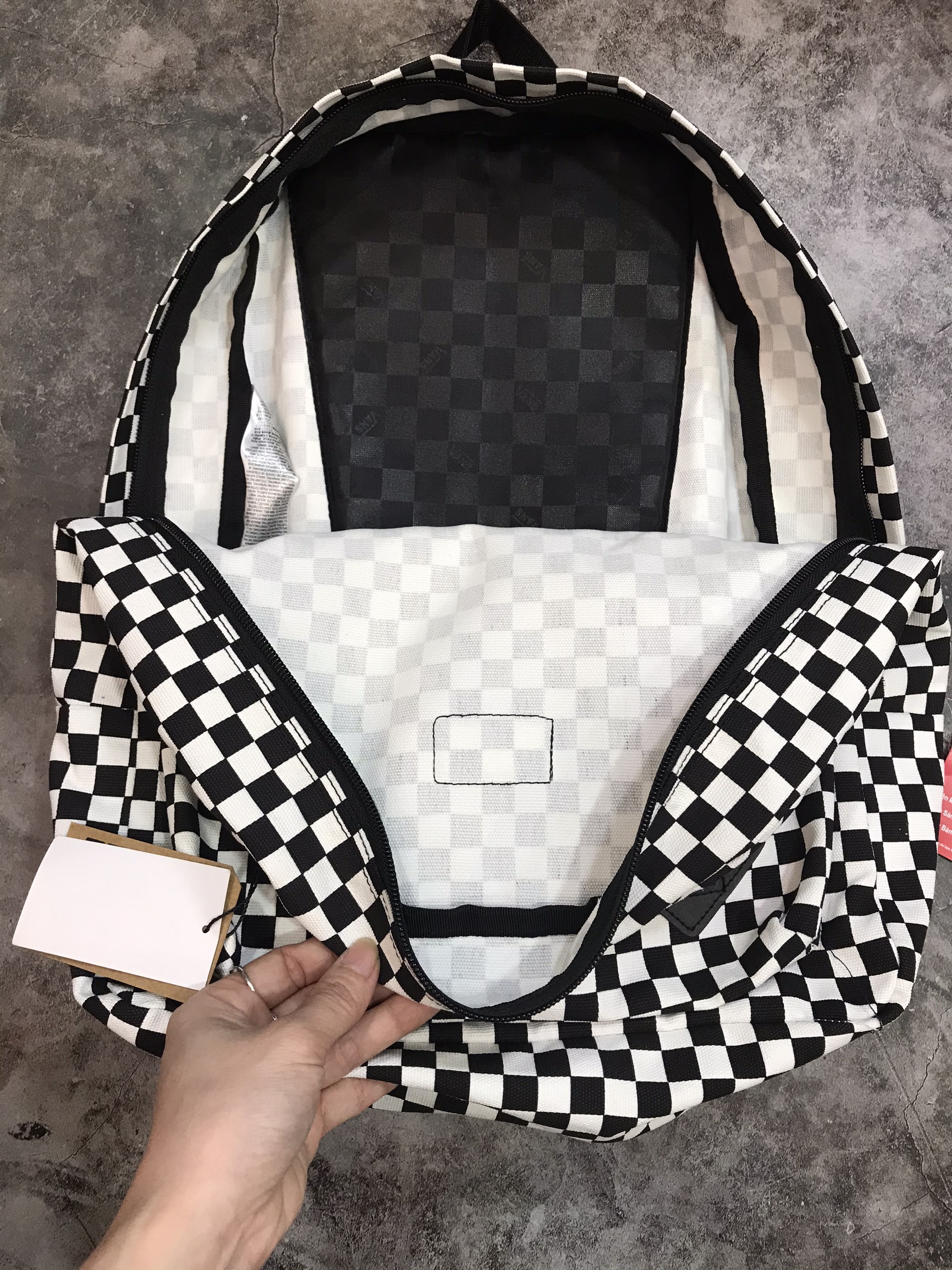 Balo Vans OLD SKOOL CHECKERBOARD BACKPACK