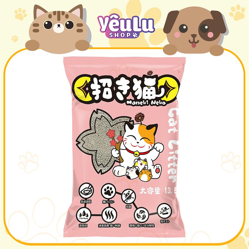 Cát Vệ Sinh Cho Mèo Maneki Neko 5L