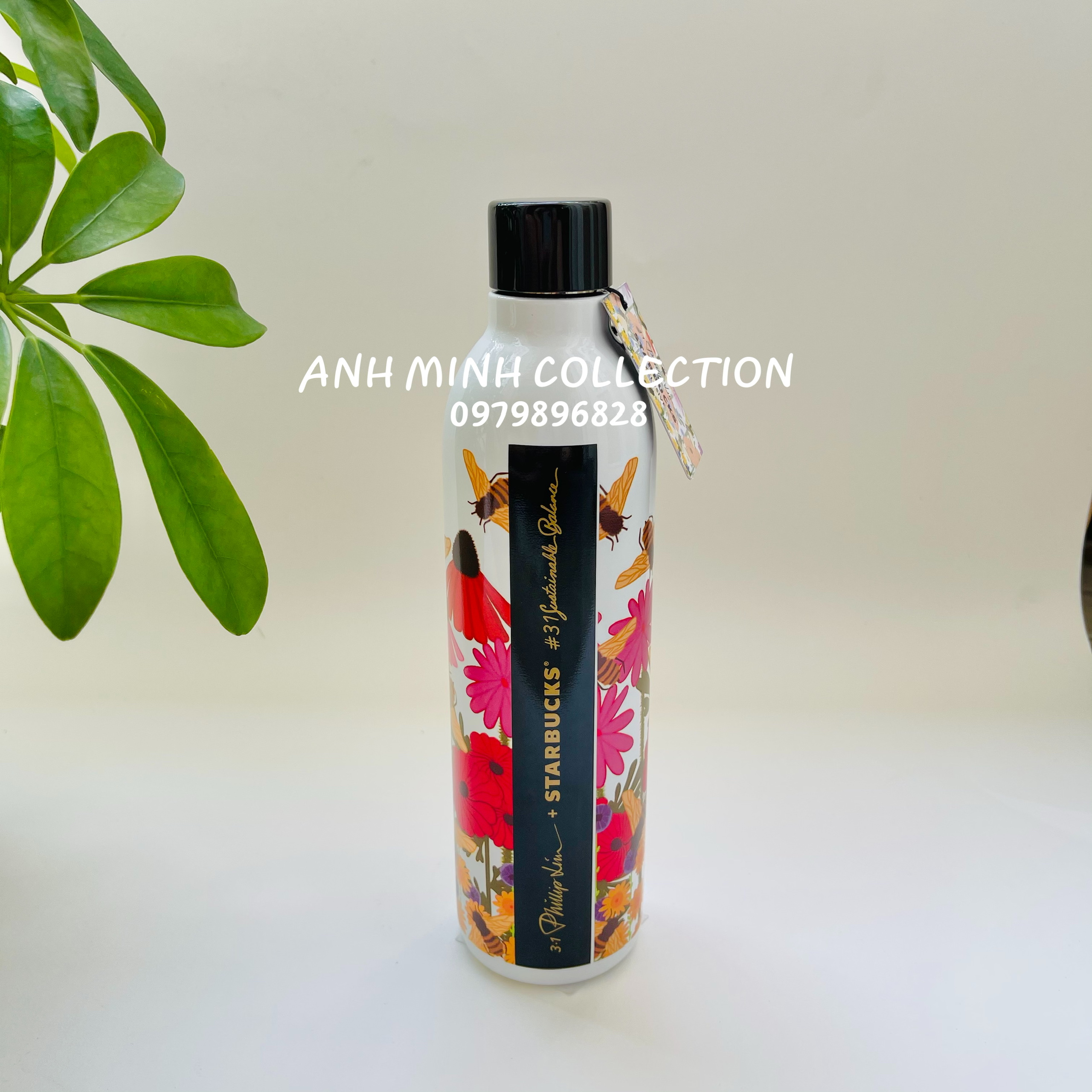 BÌNH STARBUCKS WATER BOTTLE  PHILLIP LIM BEES