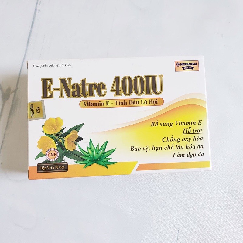 [HCM]Viên uống  E-Natre 400IU bổ sung Vitamin E