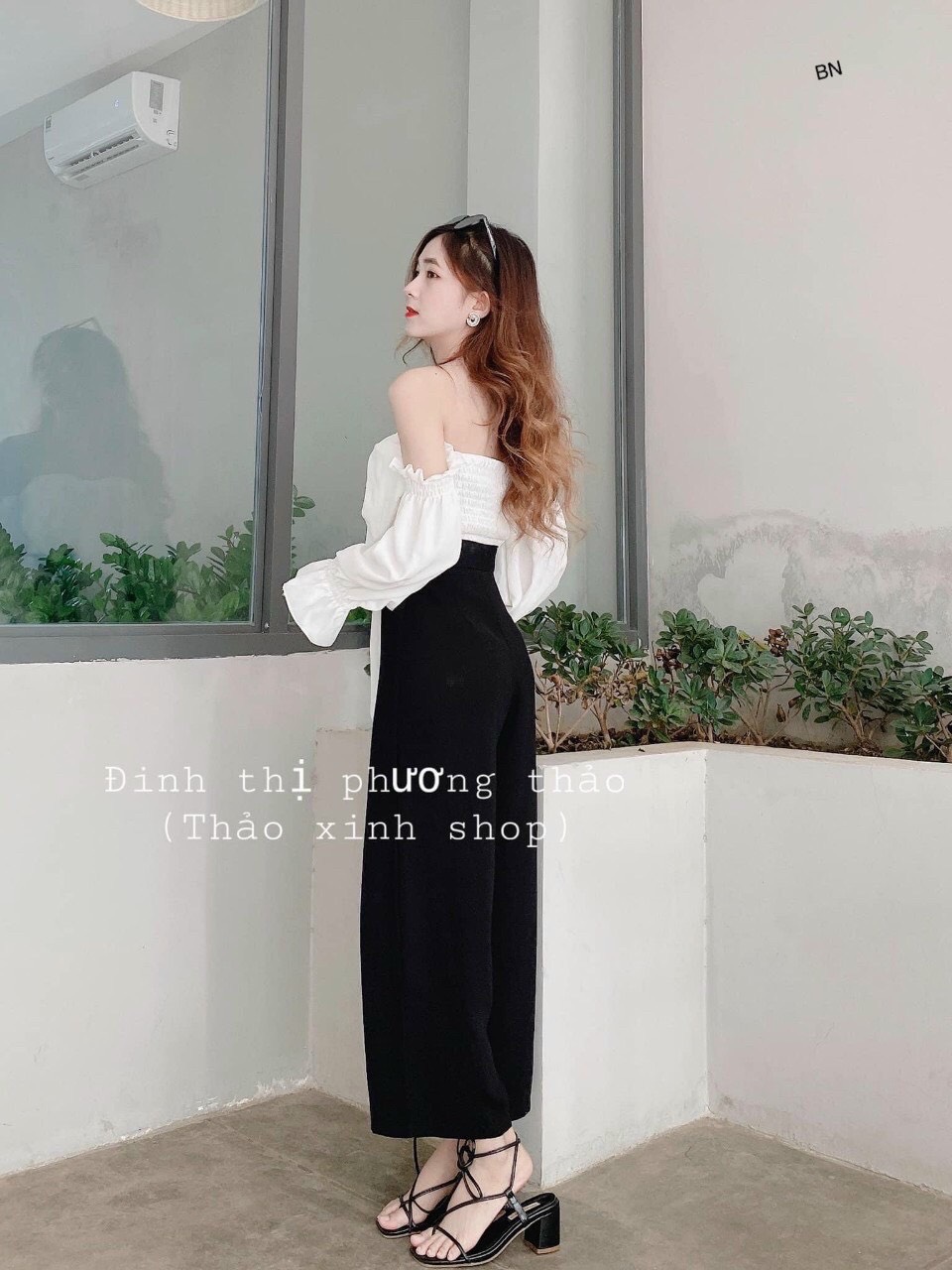 Sét bộ voan nhún dài trễ vai bánh bèo TTSA0824