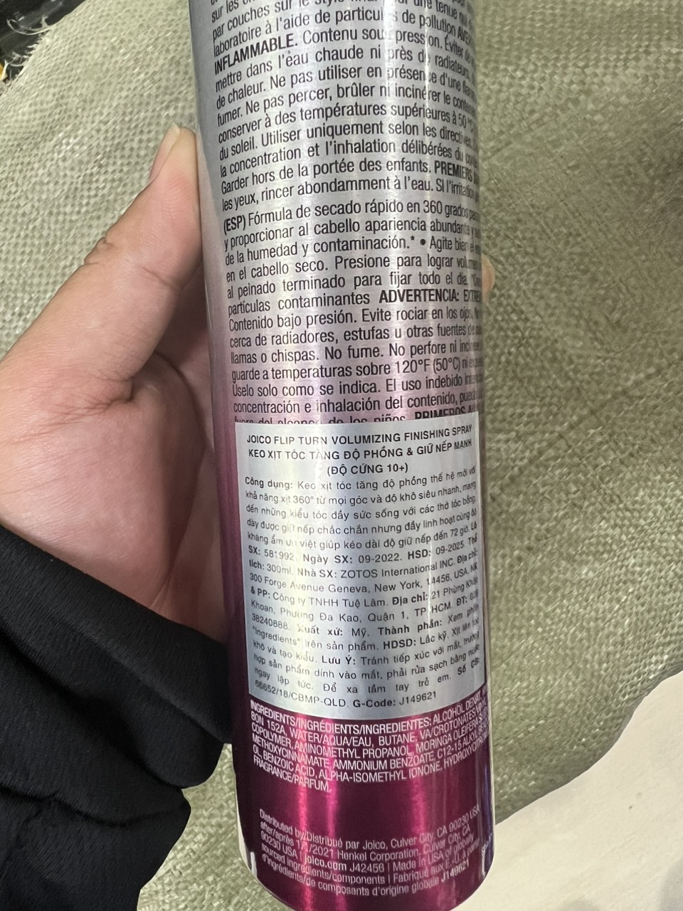 Gôm xịt giữ nếp tóc cứng Joico Power Spray độ cứng 10+ 300ml