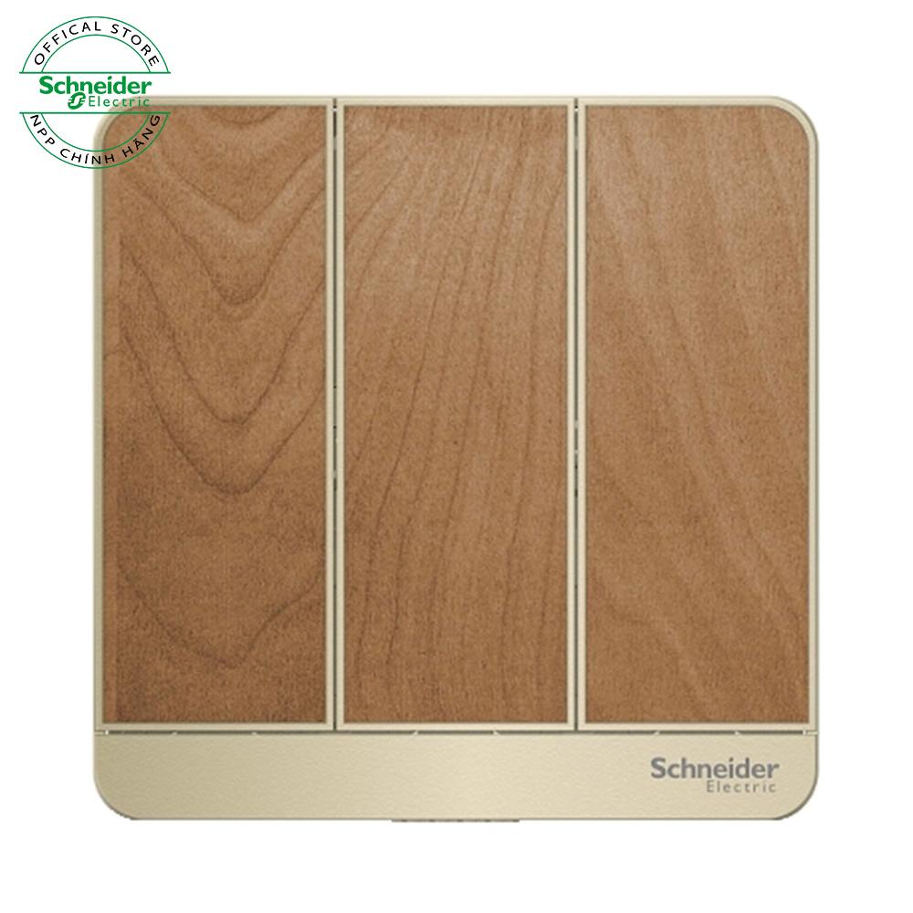 16AX 250V 3G 1W Sw w LED, dark wood