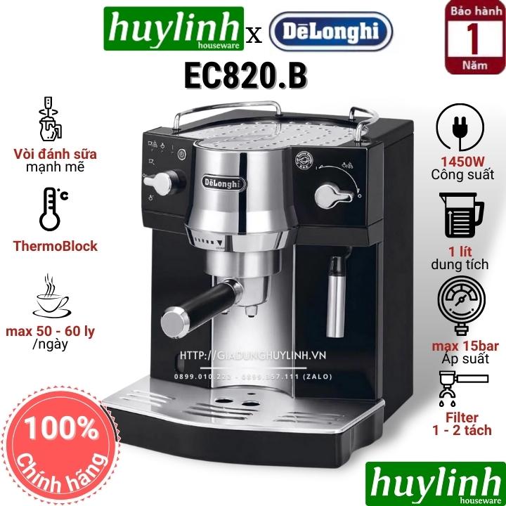 [Trả góp 0%]Máy pha cà phê Delonghi EC820.B