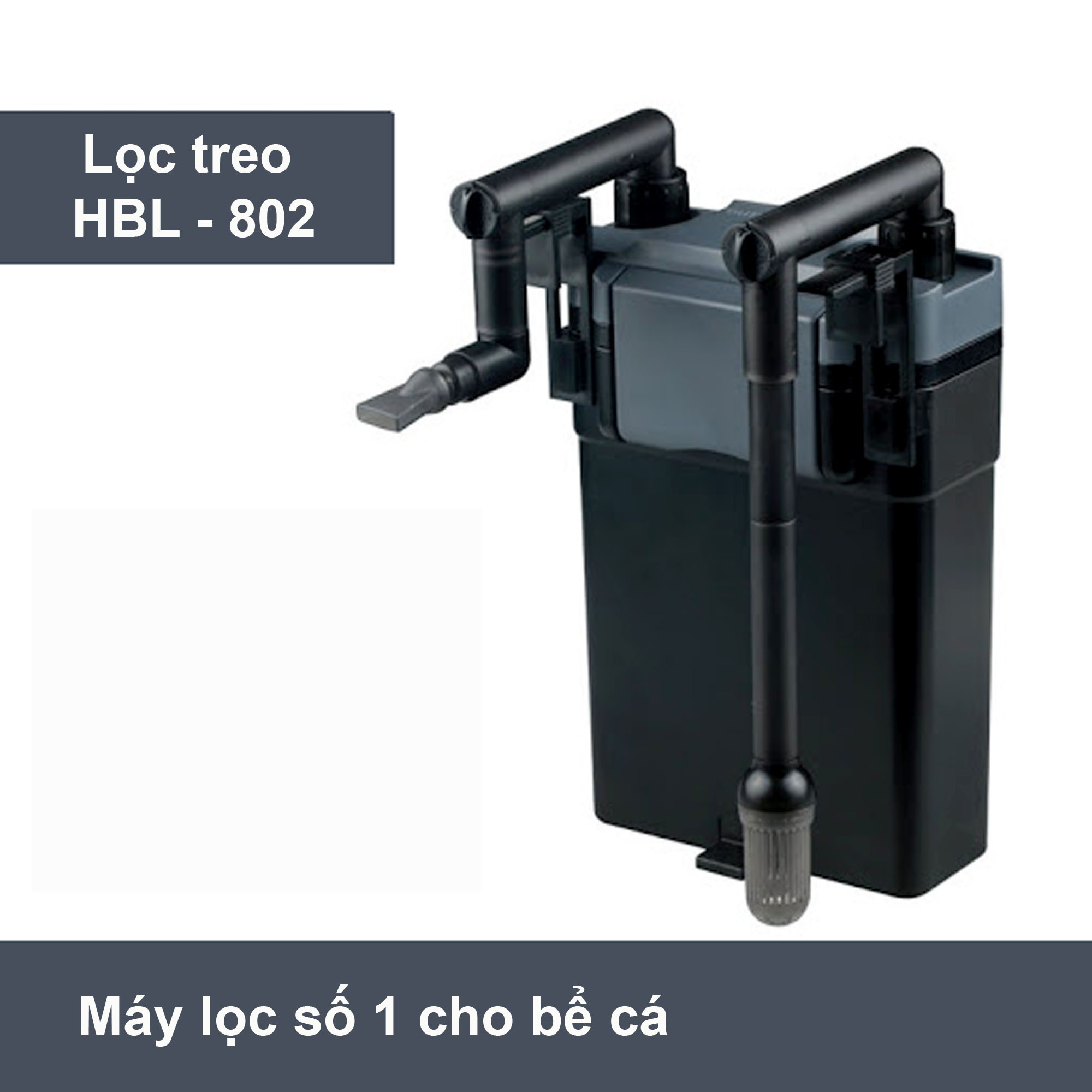 Sunsun HBL 802-6W aquarium hanging filter, 500L/H 5 tank premium for 40 - 60cm aquarium fish tank