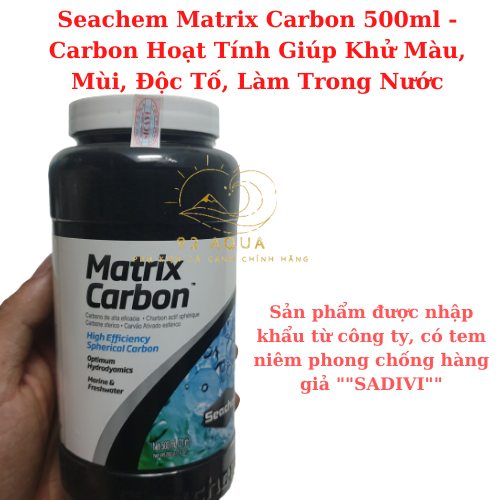 Seachem matrix carbon - khử màu, mùi, độc tố, làm trong nước bể cá