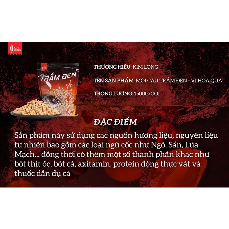 Hạt Xả Trắm Đen KIM LONG Siêu Nhạy (Mẫu Mới Nhất)