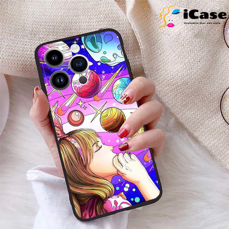 Ốp lưng iPhone 14 Pro viền dẻo TPU BST Purple