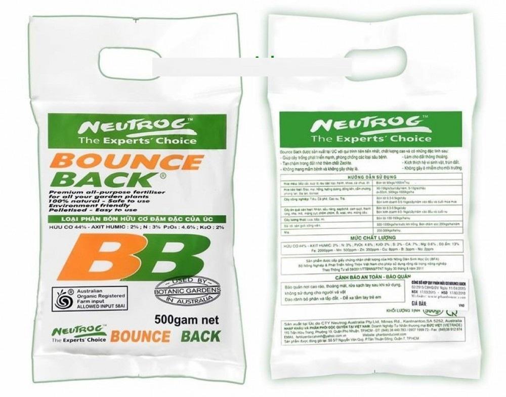 PHÂN HỮU CƠ BOUND BACK ÚC 500g