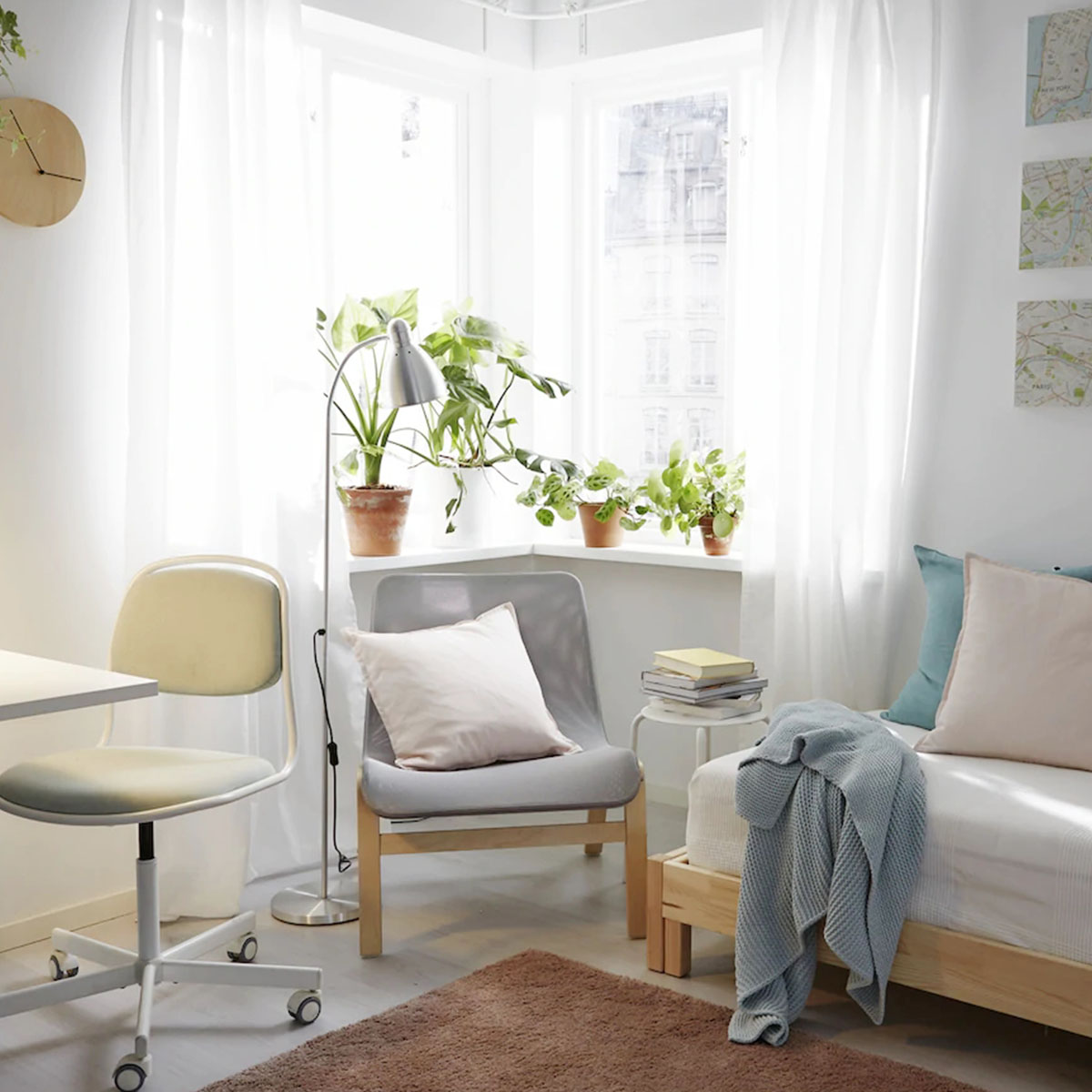 [HCM] [Trắng/Bạc] ĐÈN IKEA CHÍNH HÃNG – LERSTA