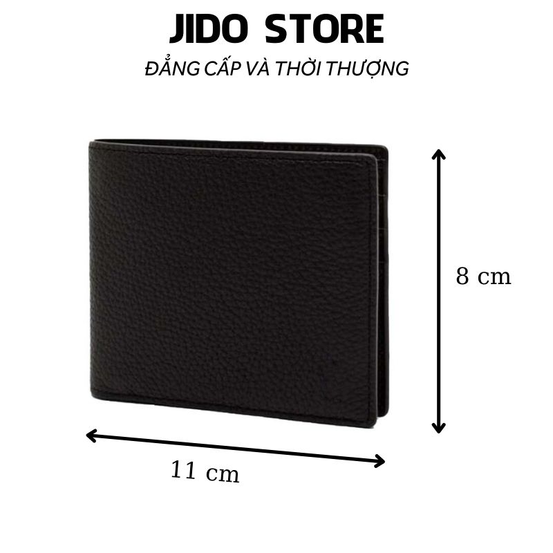 Ví Nam mini cầm tay da bò cao cấp KT07 Bóp Nam thời trang dáng ngang nhỏ gọn thiết kế nhiều ngăn hiện đại - Jido Store