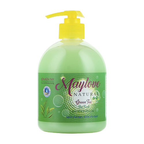 Combo 4 Chai Sữa rửa tay Maylove ( 3 Chai Trà xanh 500ml+ 1 Chai SRT Pineapple 500ml )