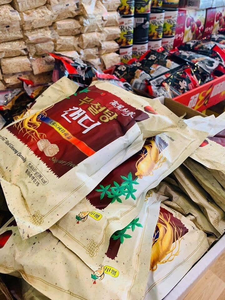 [HCM]Kẹo Hồng sâm không đường gói 500g