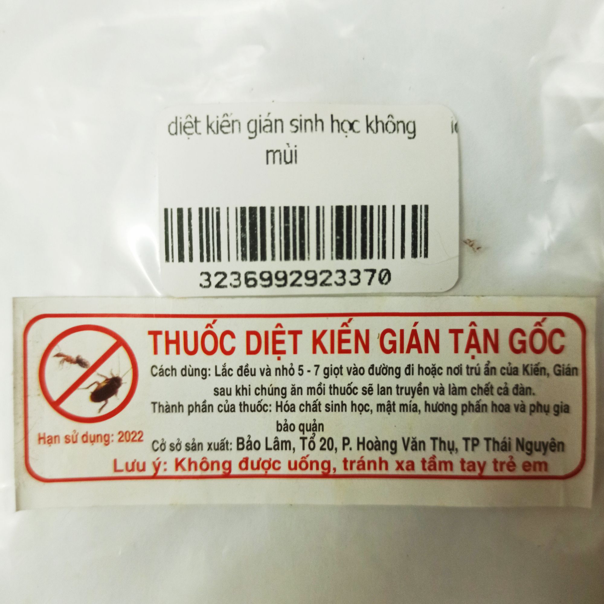 Thuốc diệt kiến gián combo 2 lọ