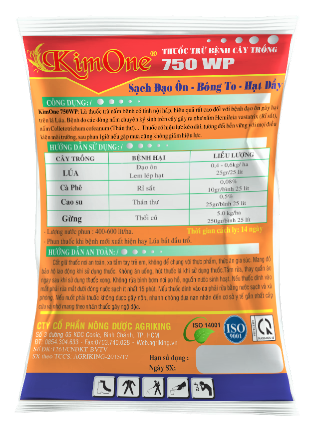 Thuốc Trừ Bệnh KimOne 750WP Gói 25gr