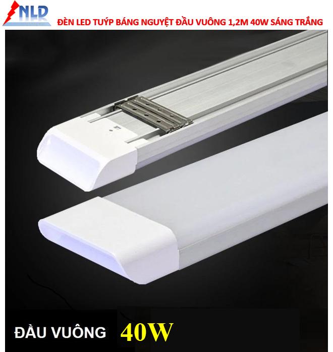 đèn led tuýp máng đôi 1.2m 40w sáng trắng.