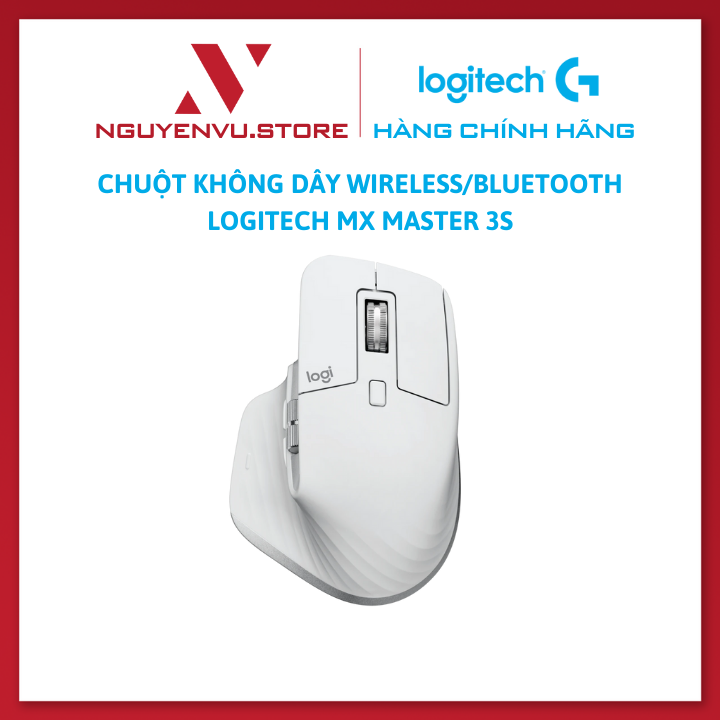 Logitech MX Master 3S Bluetooth wireless mouse-quiet 8K DPI ultra-fast coil USB-C charger, Windows | Mac-Original