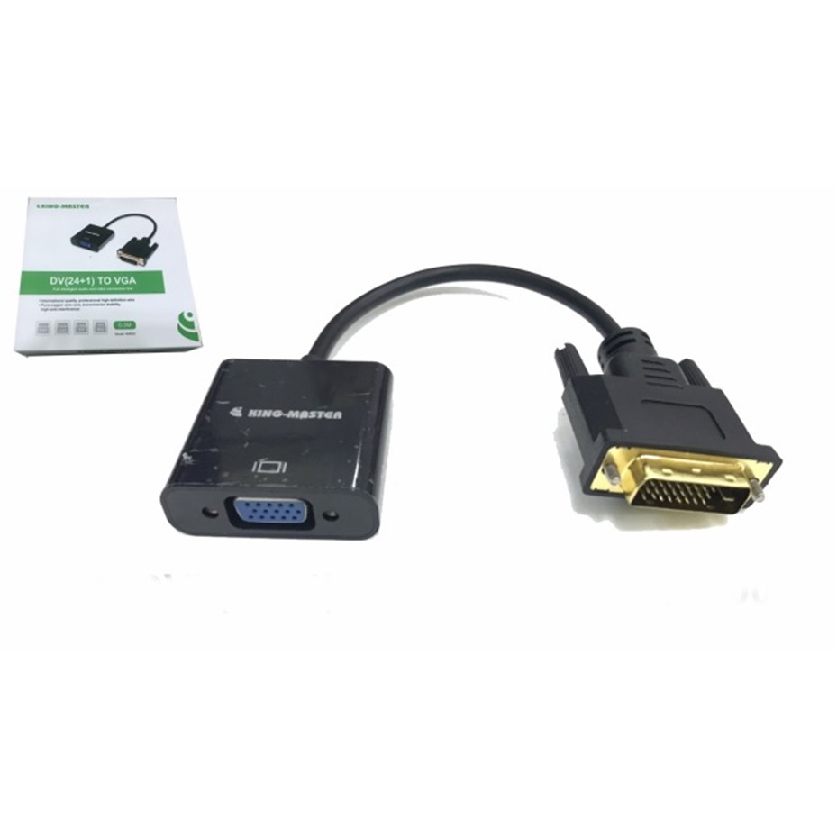 Cổng dvi d sang vga cao cấp chính hãng king-master km002