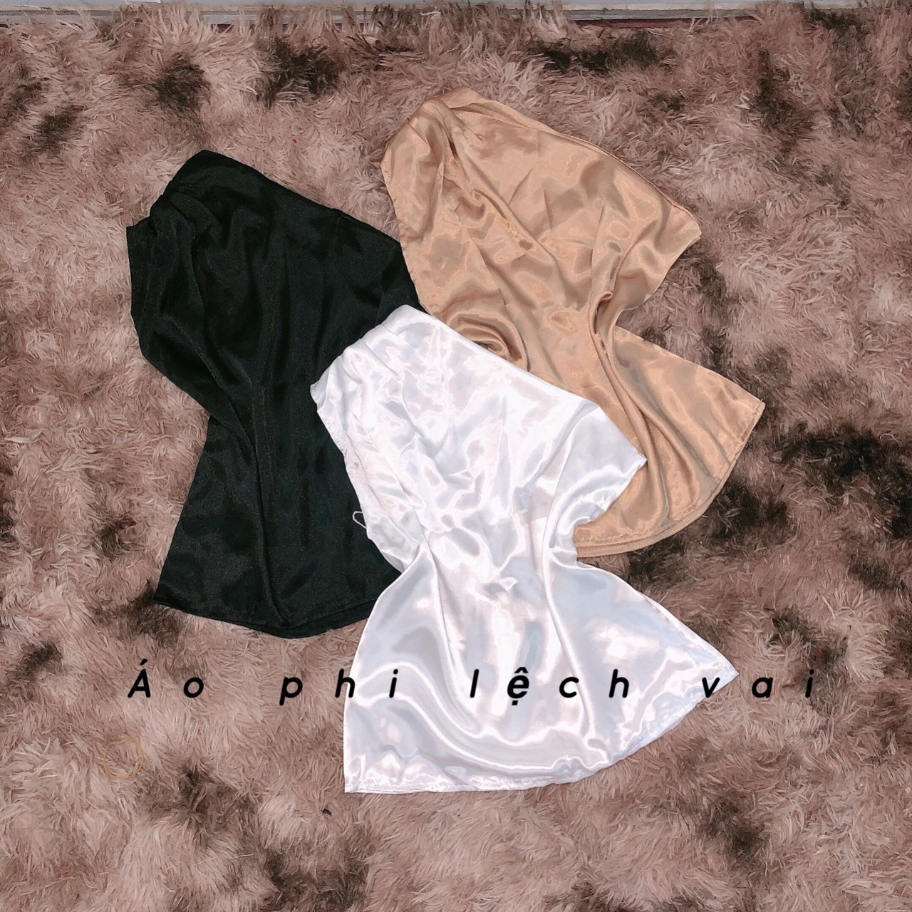 ÁO PHI LỤA LỆCH VAI,LY STORE