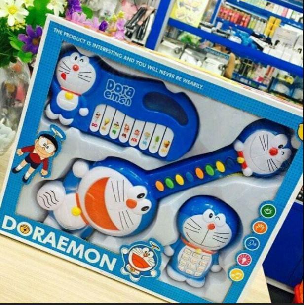 Đàn đồ chơi cho bé, Bộ đàn 3 món Doraemon cho bé, Đồ chơi cho bé, Doraemon, doremon, đàn đồ chơi, đồ chơi âm nhạc, đồ chơi thông minh